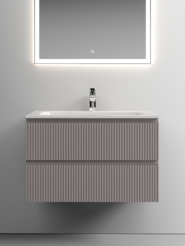 Тумба под раковину Sancos SNOB T SNT80SM 79х45х50 подвесная цвет бежевый - фото 4